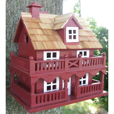 Quikfurn Red Wood Birdhouse - Made Of Kiln Dried Hardwood