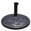 Quikfurn Round Bronze Finish Heavy Duty Outdoor Umbrella Base Stand