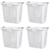 Quikfurn Set Of 4 Heavy Duty Plastic Laundry Hamper Dirty Clothes Basket