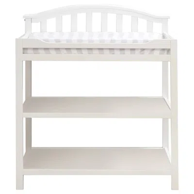 Quikfurn Sf Home Baby Toddler Changing Table In White Wood Finish With Changing Pad