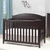 Quikfurn Sf Home Espresso Solid Wood Convertible Crib - Toddler Bed Sold Separately