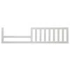 Quikfurn Sf Home Solid Wood Toddler Bed Rail In White Finish - Crib Sold Separately