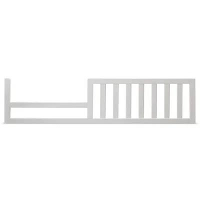 Quikfurn Sf Home Solid Wood Toddler Bed Rail In White Finish - Crib Sold Separately