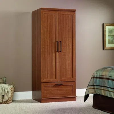 Quikfurn Sienna Oak Wardrobe Clothes Storage Cabinet Armoire