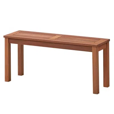 Quikfurn Solid Wood Outdoor 2-seat Backless Garden Bench In Natural Finish