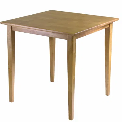Quikfurn Solid Wood Shaker Style Square Dining Table In Light Oak Finish
