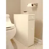 Quikfurn Space Saving Bathroom Floor Cabinet In White Wood Finish