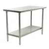 Quikfurn Stainless Steel Top Food Safe Prep Table Utility Work Bench With Bottom Shelf