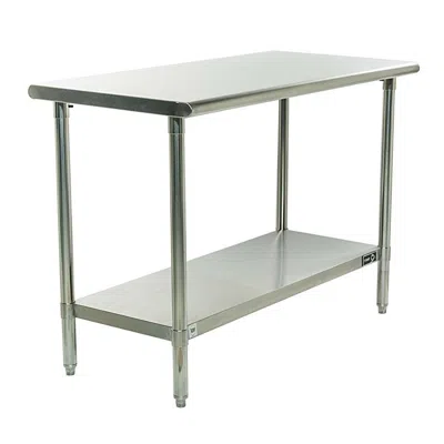 Quikfurn Stainless Steel Top Food Safe Prep Table Utility Work Bench With Bottom Shelf