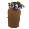 Quikfurn Terra Cotta 50-gallon Plastic Urn Rain Barrel With Planter Top