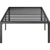 Quikfurn Twin 18-inch High Metal Platform Bed Frame With Under-bed Storage Space