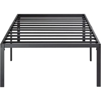 Quikfurn Twin 18-inch High Metal Platform Bed Frame With Under-bed Storage Space