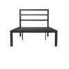 Quikfurn Twin Black Metal Platform Bed Frame With Headboard Included