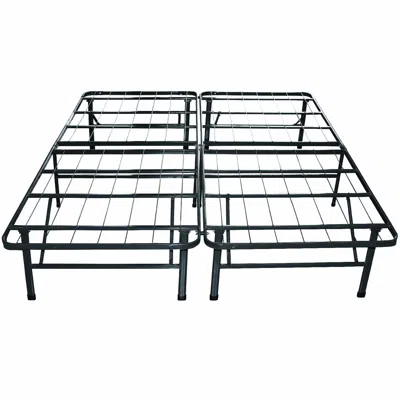 Quikfurn Twin Extra Long Metal Platform Bed Frame With Storage Space