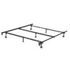 Quikfurn Twin, Full, Queen Sturdy Black Metal Adjustable Bed Frame W/headboard Brackets