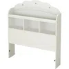 Quikfurn Twin Size Bookcase Headboard In White Wood Finish