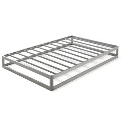 Quikfurn Twin Size Modern Heavy Duty Low Profile Metal Platform Bed Frame