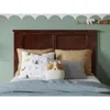 Quikfurn Twin Size Traditional Style Headboard In Walnut Wood Finish