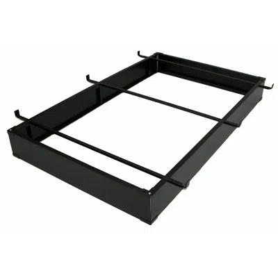Quikfurn Twin / Twin Xl Hotel Style Metal Bed Base Bed Frame In Espresso - 6-inch High
