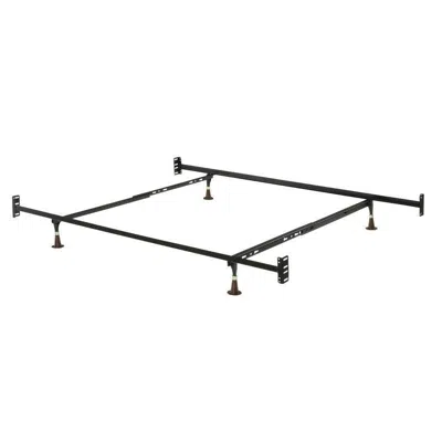 Quikfurn Twin/full 10-inch High Metal Bed Frame With Headboard And Footboard Brackets