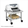 Quikfurn Under Desk Printer Stand Cart With Paper Shelf And Locking Casters