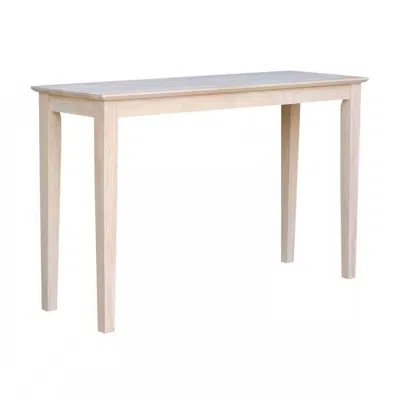 Quikfurn Unfinished Solid Wood 4-ft. Farmhouse Console Sofa Table