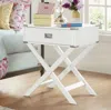 Quikfurn White Modern Bedroom Decor 1-drawer Bedside Table Nightstand End Table