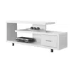 Quikfurn White Modern Tv Stand - Fits Up To 60-inch Flat Screen Tv