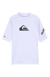 Quiksilver Kids'  All Time Short Sleeve Surf T-shirt In Lilac