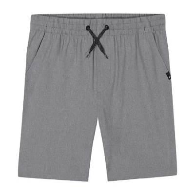 Quiksilver Amphibian Big Kid Boys Mid Rise Pull-on Short In Gray