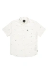 Quiksilver Apero Tropic Short Sleeve Cotton Button-up Shirt In Marshmellow Print 4