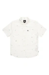 Quiksilver Apero Tropic Short Sleeve Cotton Button-up Shirt In Marshmellow Print 4