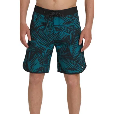 Quiksilver Aruba Palm 19" Board Shorts In Green