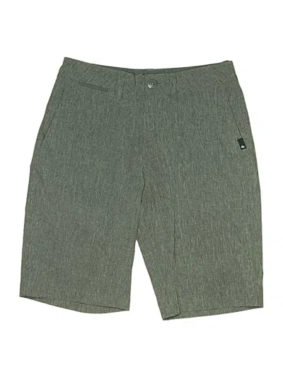 Pre-owned Quiksilver Athletic Shorts In Green
