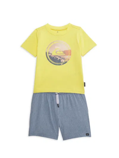 QUIKSILVER BABY BOY'S & LITTLE BOY'S 2-PIECE T-SHIRT & SHORTS SET