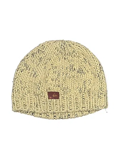 Pre-owned Quiksilver Beanie Hat In Yellow