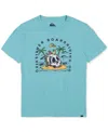 Shop Quiksilver Big Boy Skull Hawk Graphic Cotton T-shirt In Aqua Sky