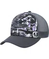 Quiksilver Big Boys And Girls Black Magpie Coop Trucker Snapback Hat In Gray