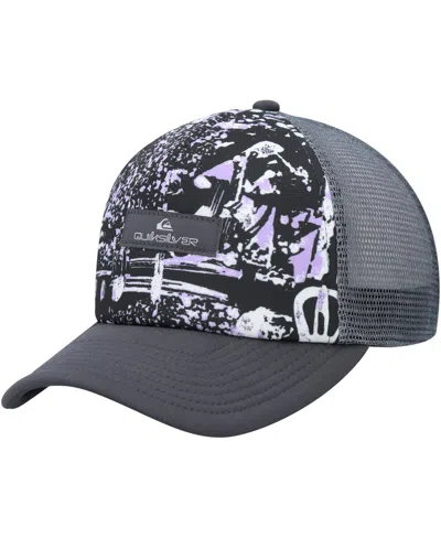 Quiksilver Kids' Big Boys And Girls Black Magpie Coop Trucker Snapback Hat In Gray