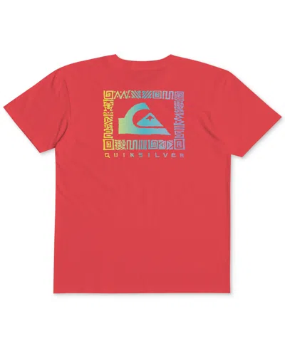 Quiksilver Kids' Big Boys Cotton Revival Youth Graphic T-shirt In Cayenne
