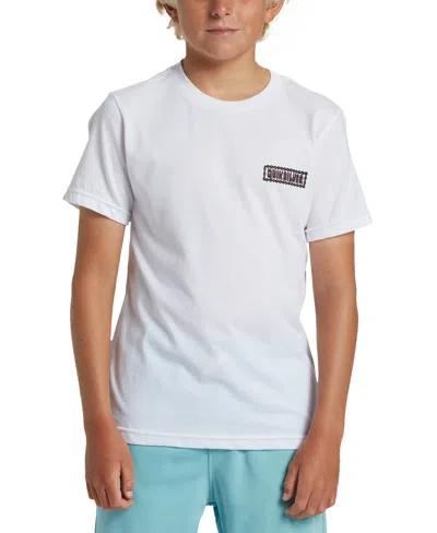 Quiksilver Kids' Big Boys Marooned Island-print T-shirt In White
