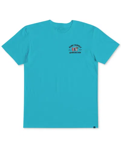 Quiksilver Kids' Big Boys Surf Shacky Cotton Graphic T-shirt In Capri
