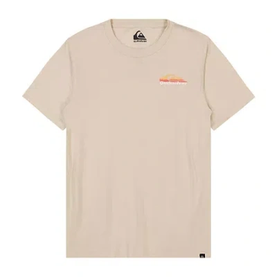 Quiksilver Big Kid Boys Crew Neck Short Sleeve Regular Fit Graphic T-shirt In Brown