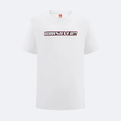 Quiksilver Big Kid Boys Crew Neck Short Sleeve Regular Fit Graphic T-shirt In White