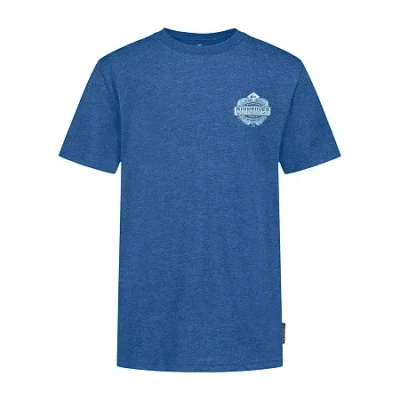 Quiksilver Big Kid Boys Crew Neck Short Sleeve Regular Fit Graphic T-shirt In Blue