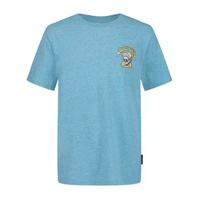 Quiksilver Big Kid Boys Crew Neck Short Sleeve Regular Fit Graphic T-shirt In Blue