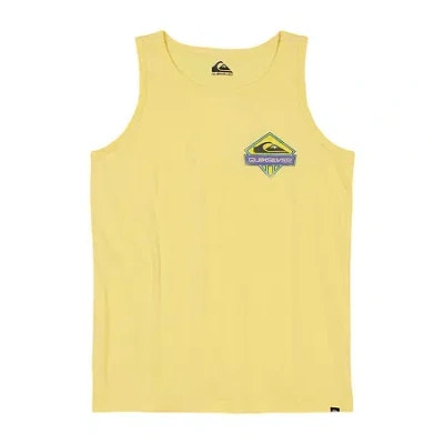 Quiksilver Big Kid Boys Crew Neck Sleeveless Tank Top In Yellow