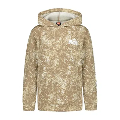 Quiksilver Big Kid Boys Long Sleeve Fleece Hoodie In Beige