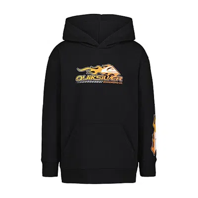 Quiksilver Big Kid Boys Long Sleeve Fleece Hoodie In Black