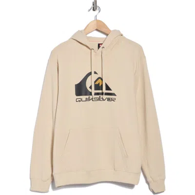 Quiksilver Big Logo Fleece Graphic Hoodie In White